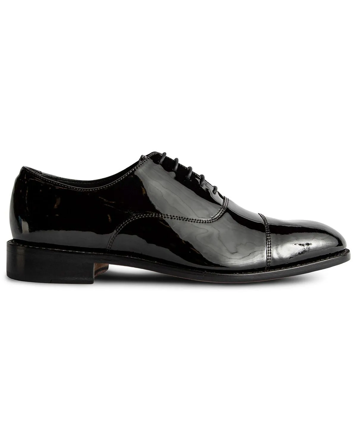 Anthony Veer Men's Leather Oxford Dress Shoes Clinton Tux Cap-toe Black