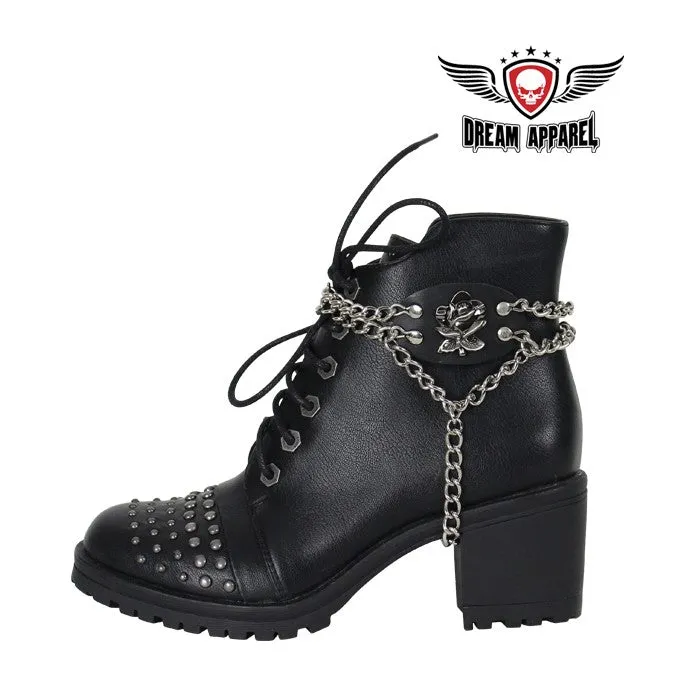 Chrome Rose Boot Chain