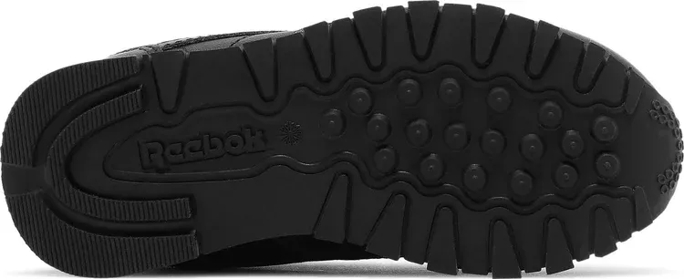 Classic leather toddler 'triple black' Reebok sneakers, black