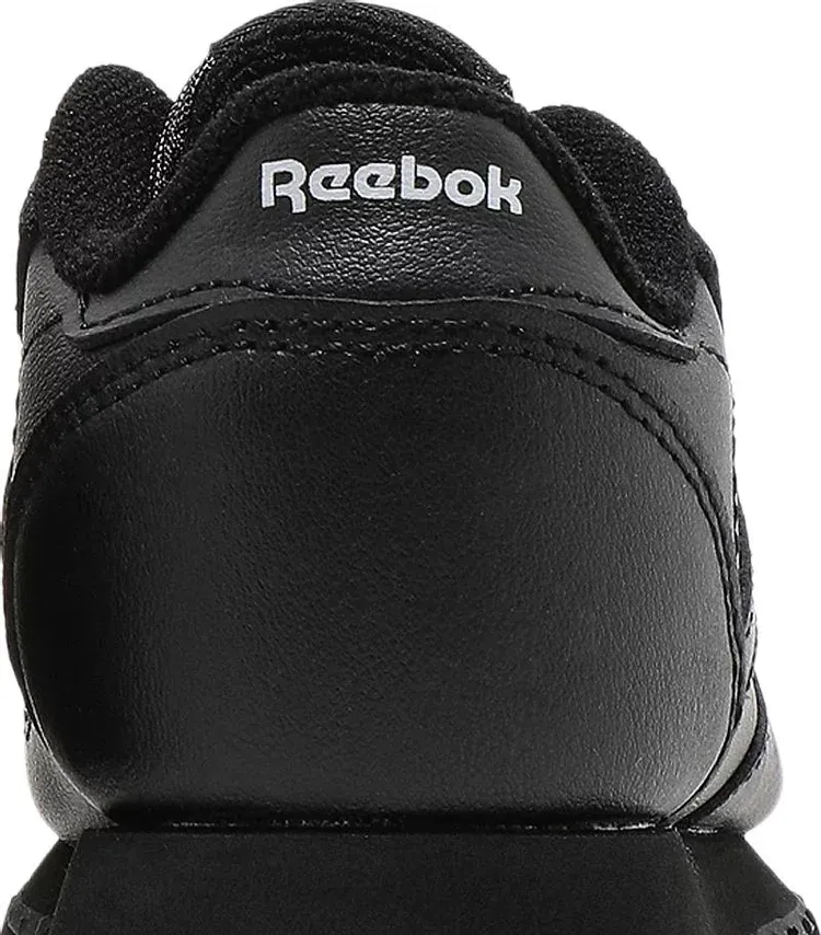 Classic leather toddler 'triple black' Reebok sneakers, black