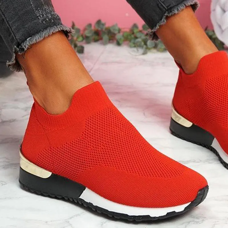 Elegant Elastic Slip-on Flat Shoes