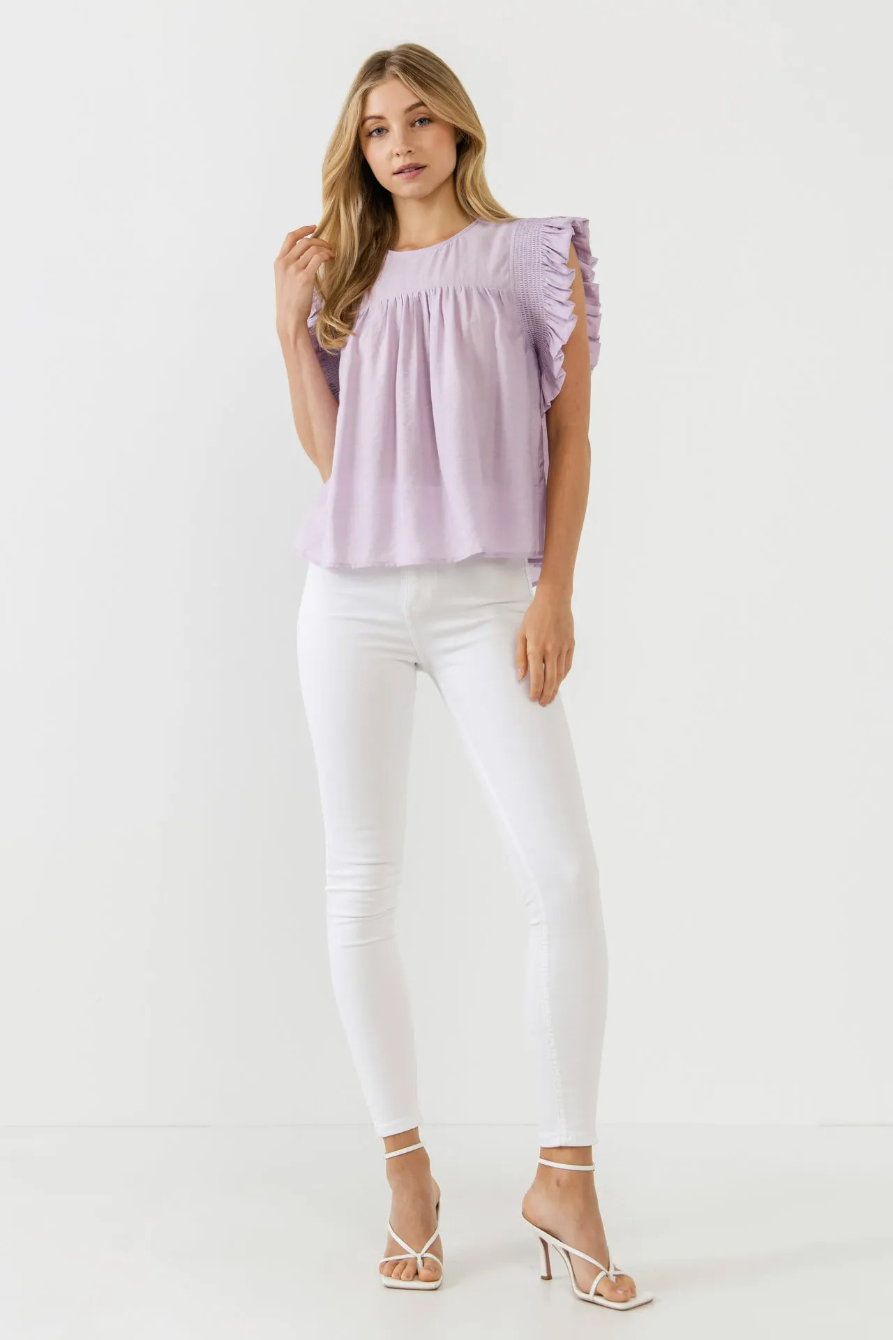 English Factory - Ruffle Detail Top