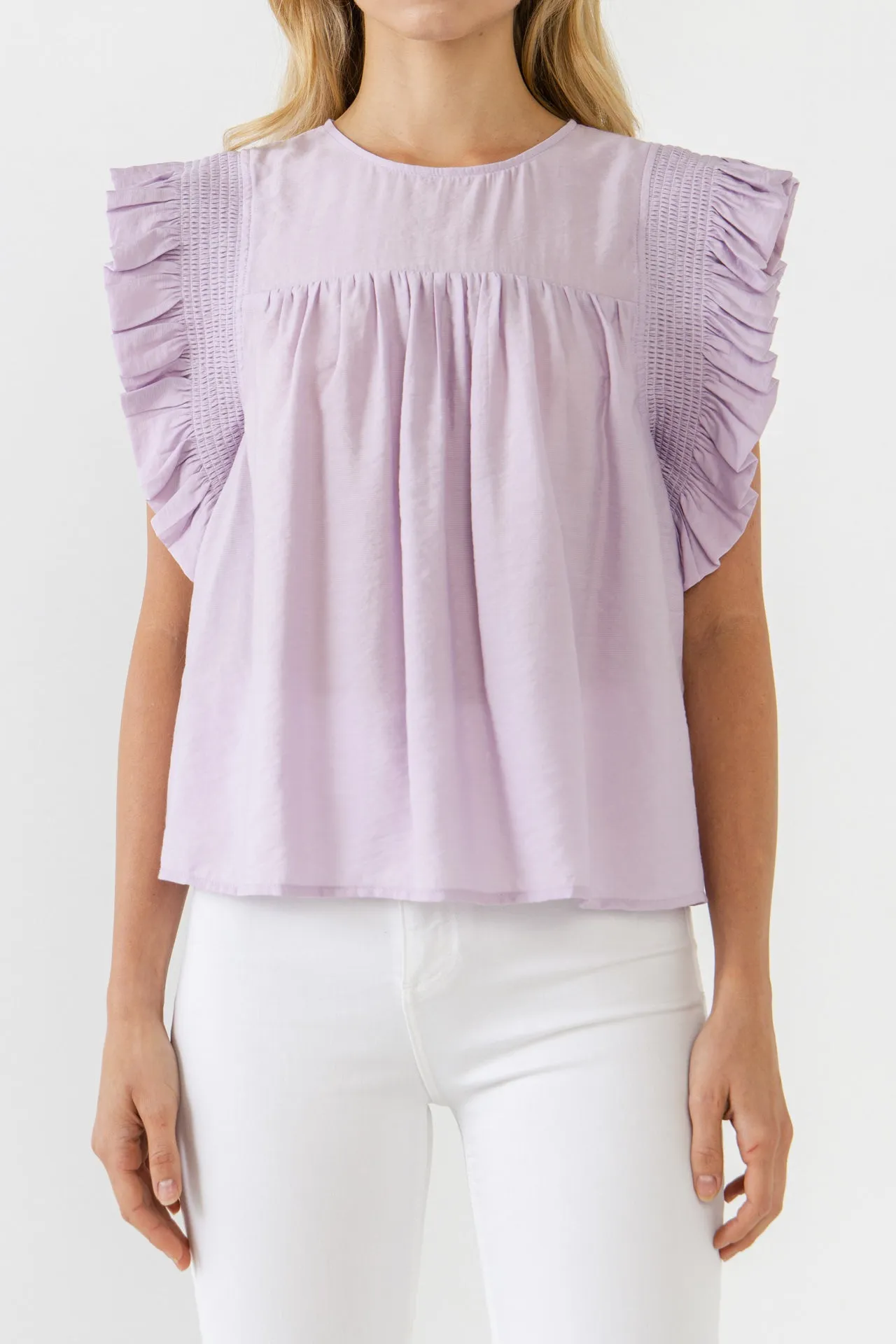 English Factory - Ruffle Detail Top