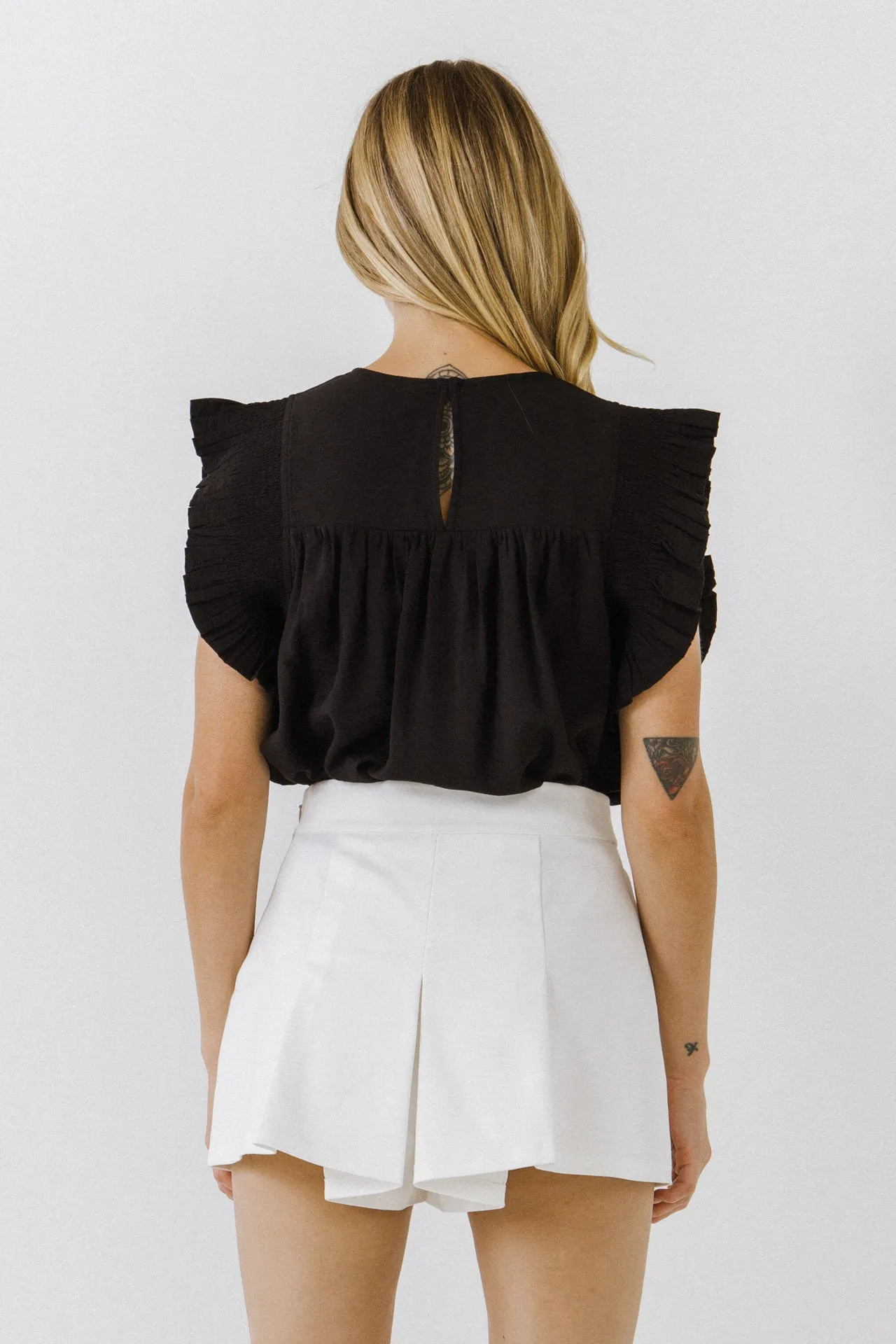 English Factory - Ruffle Detail Top