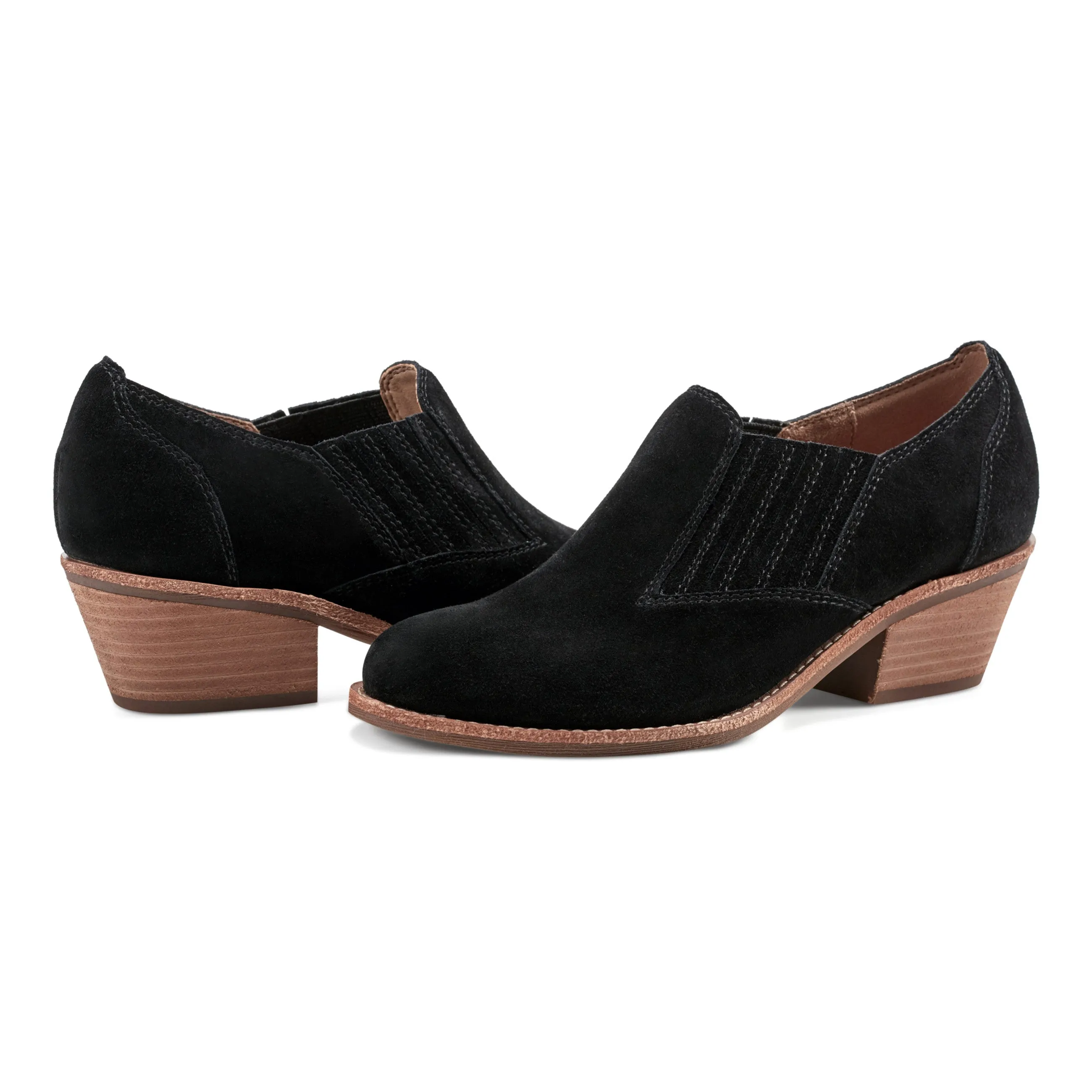 Jalin Block Heel Slip-on Casual Booties