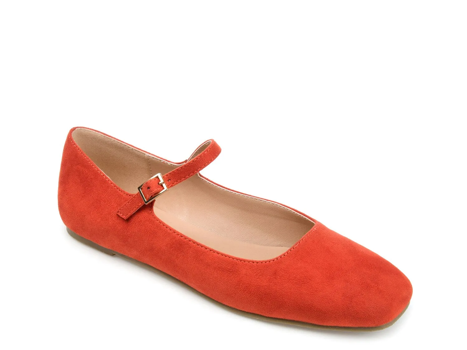 Journee Collection Carrie Mary Jane ballet flats, coral