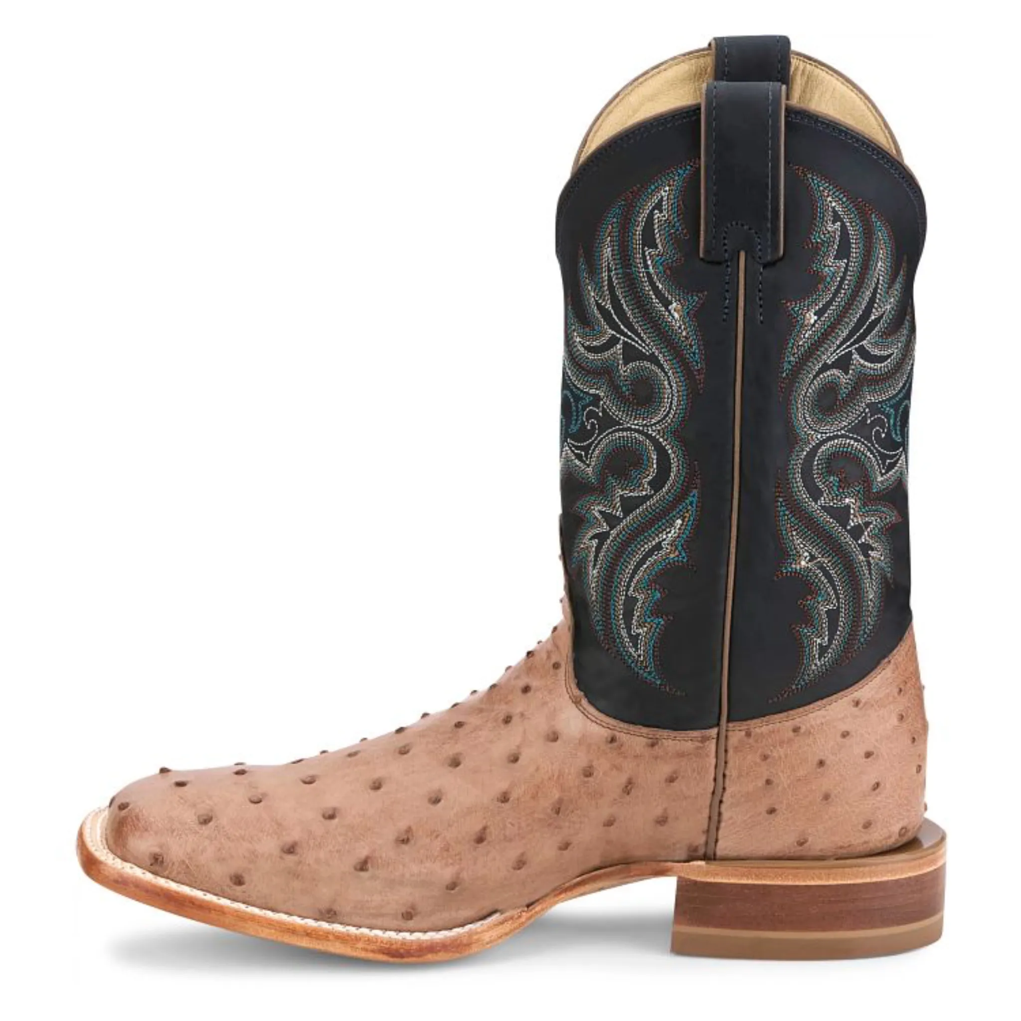 JUSTIN MEN'S MOSELEY 11" FULL QUILL OSTRICH WESTERN BOOT - JE5172