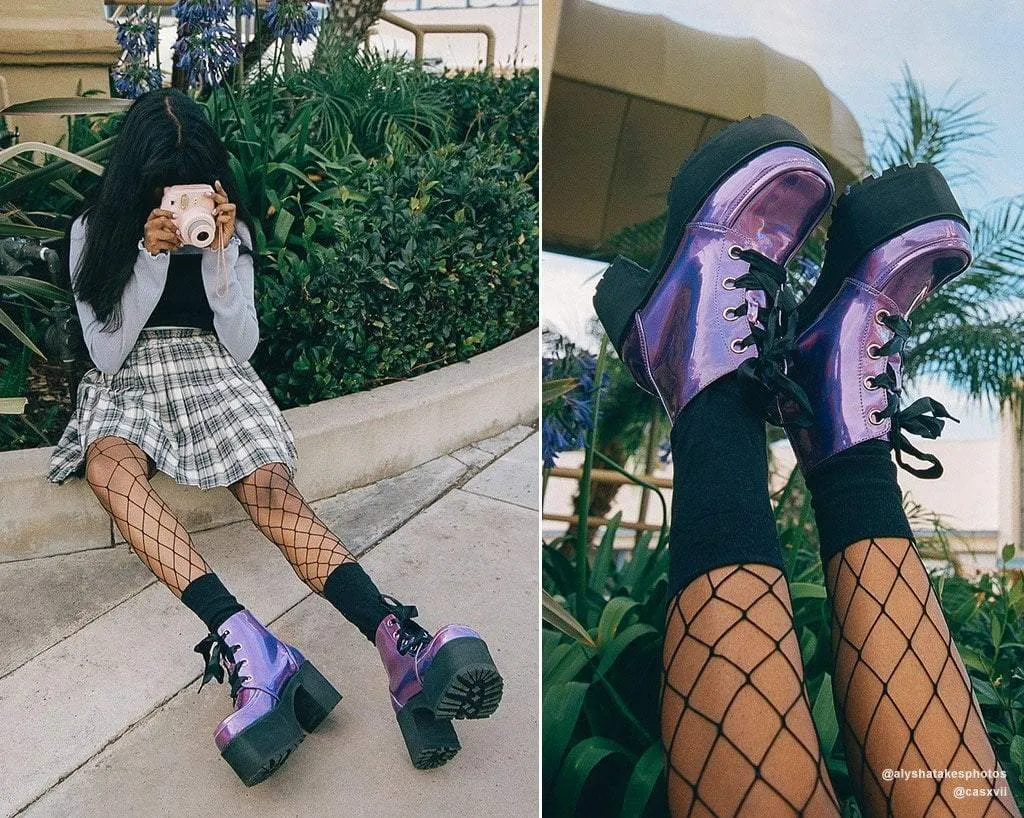 Lavender Iridescent Nosebleed Boot