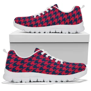 Mesh Sneakers_Blue on Red_NE_HT Pattern