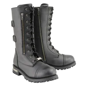 Milwaukee Leather Men’s 13-Inch-Tall Tactical Black Lace-Up Leather