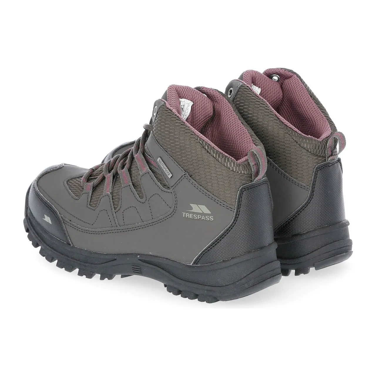 Mitzi Womens Waterproof Hiking Boots in Coffee