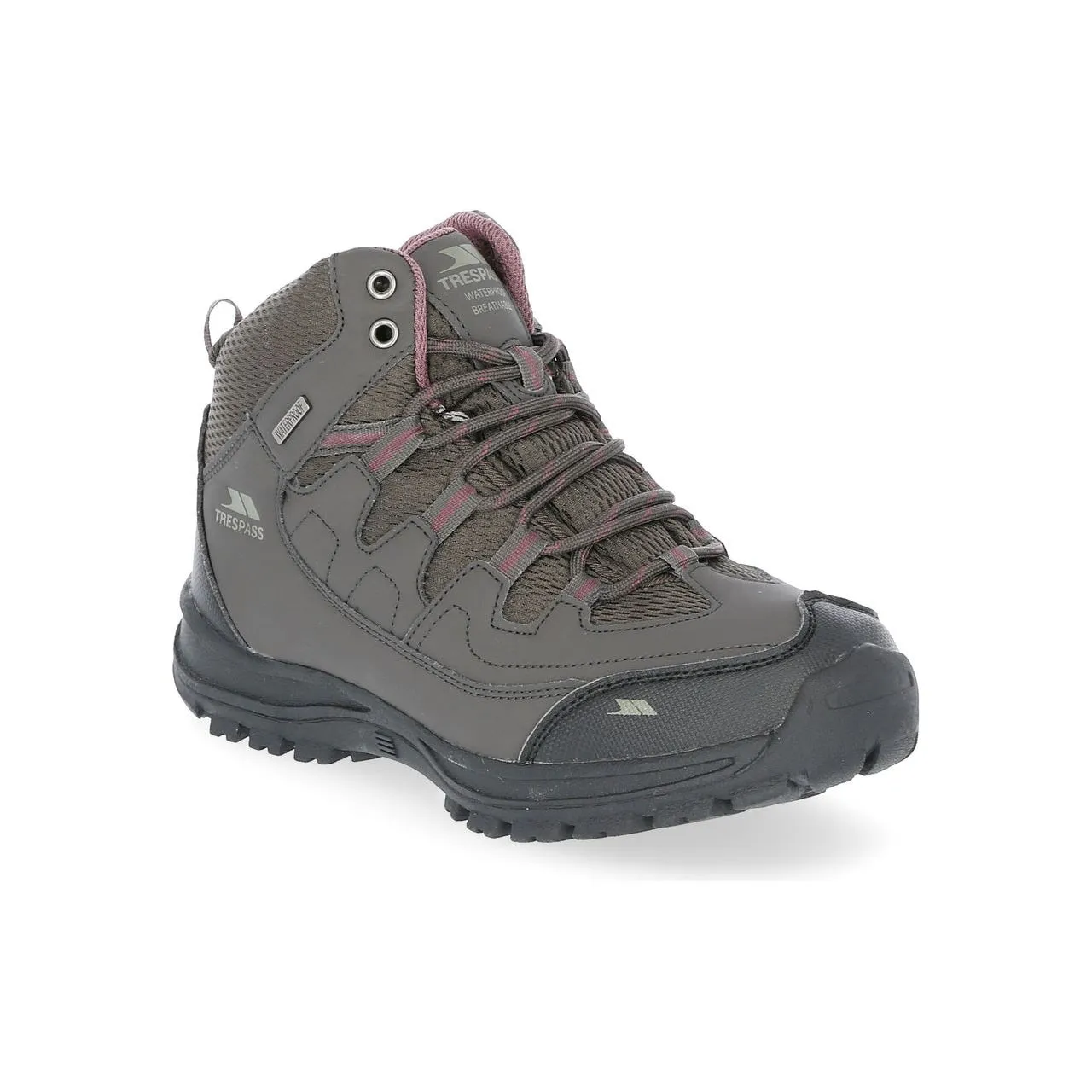 Mitzi Womens Waterproof Hiking Boots in Coffee