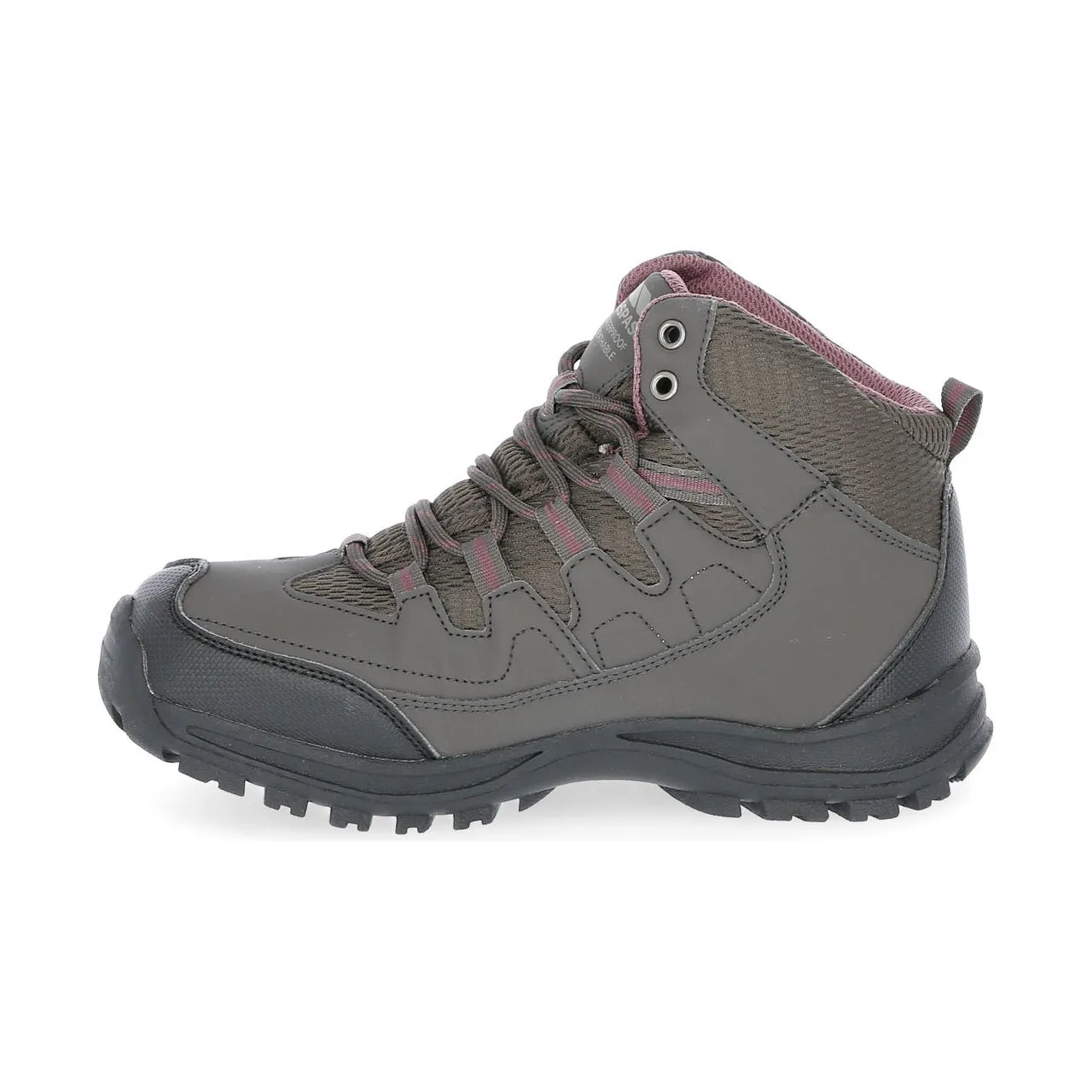 Mitzi Womens Waterproof Hiking Boots in Coffee