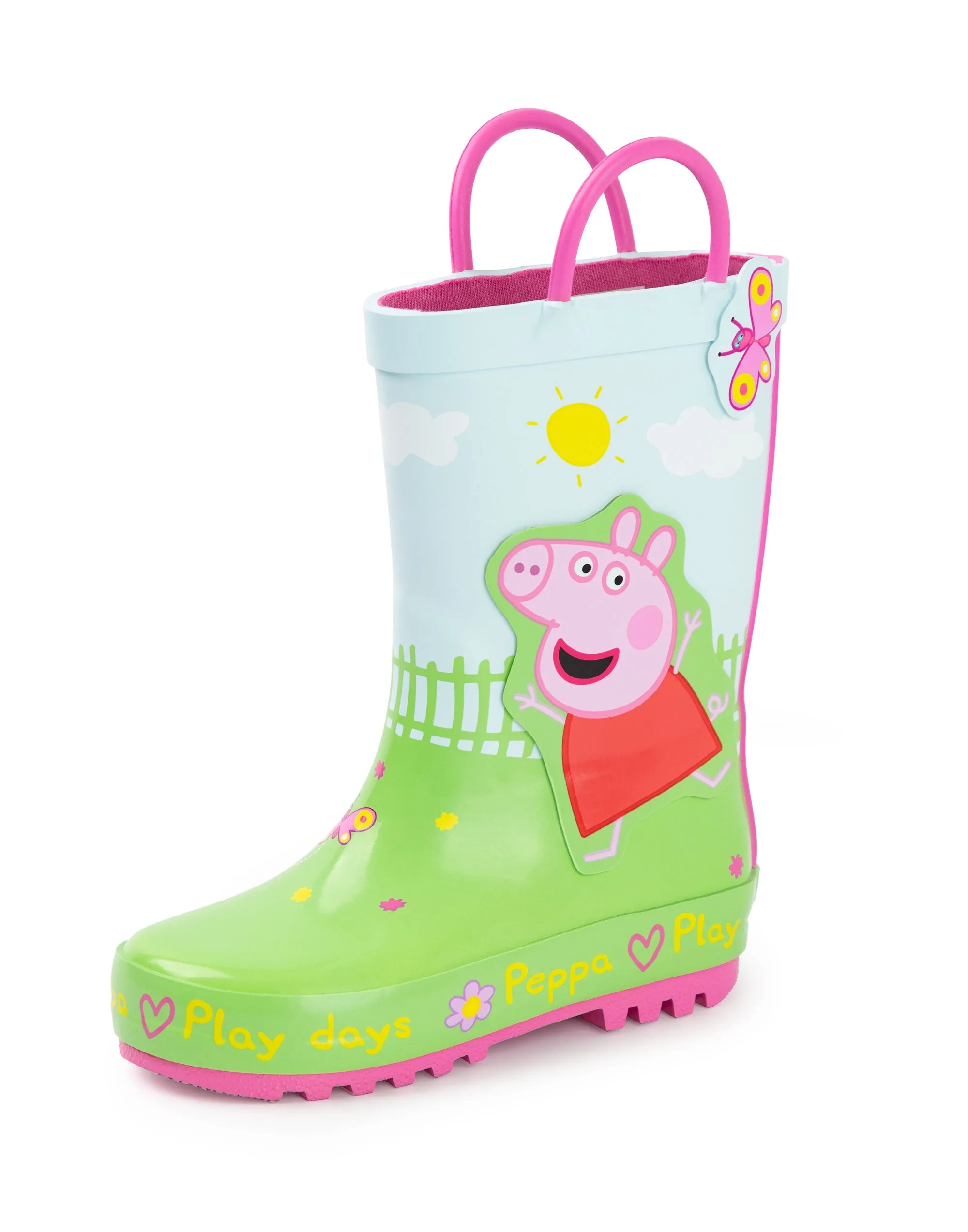 Peppa Pig Kids Wellington Boots with Handles