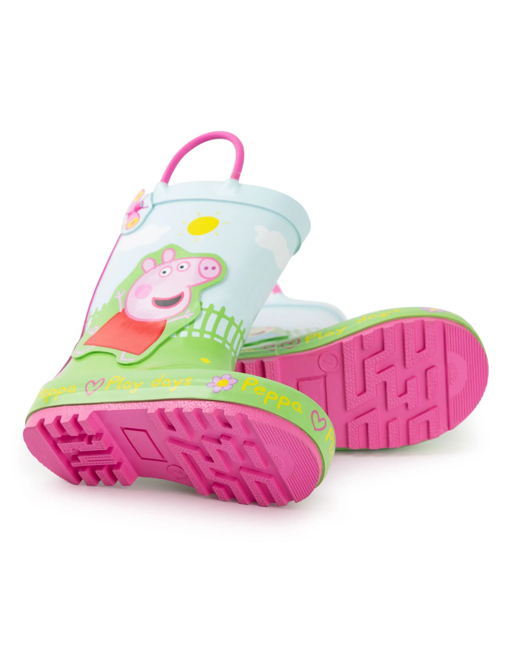 Peppa Pig Kids Wellington Boots with Handles