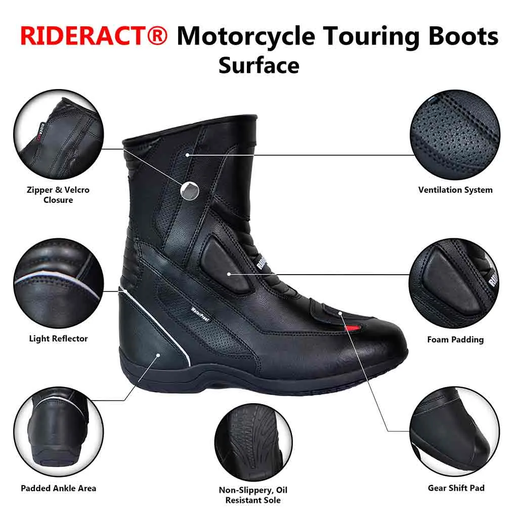 RIDERACT® Waterproof Motorcycle Boots Surface