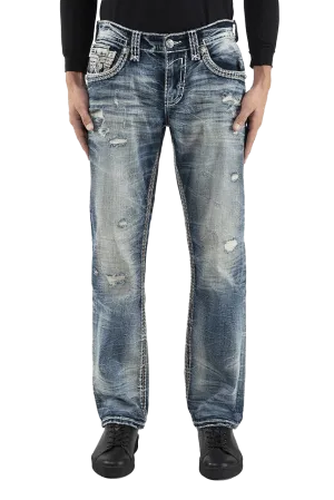 Rock Revival Men's Esteban Straight Denim Jeans