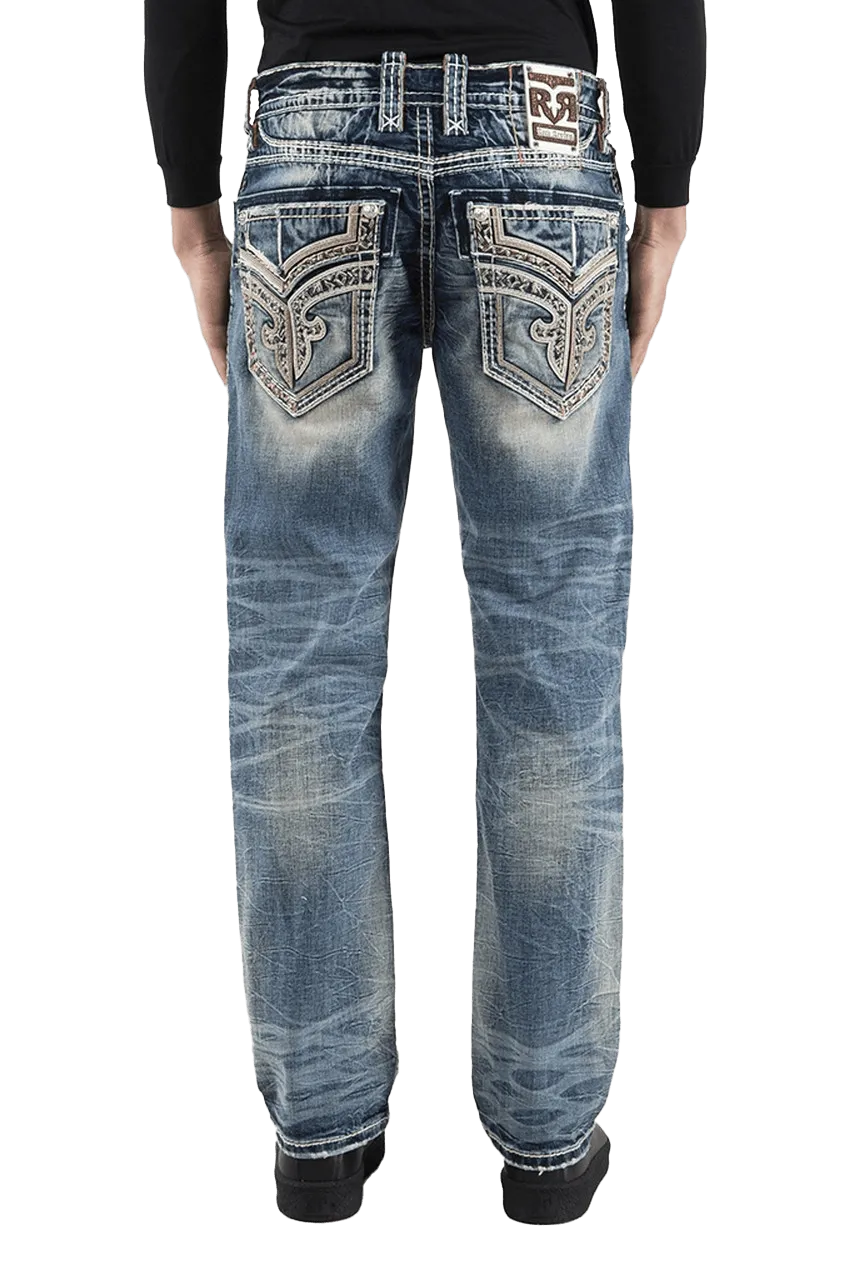 Rock Revival Men's Esteban Straight Denim Jeans