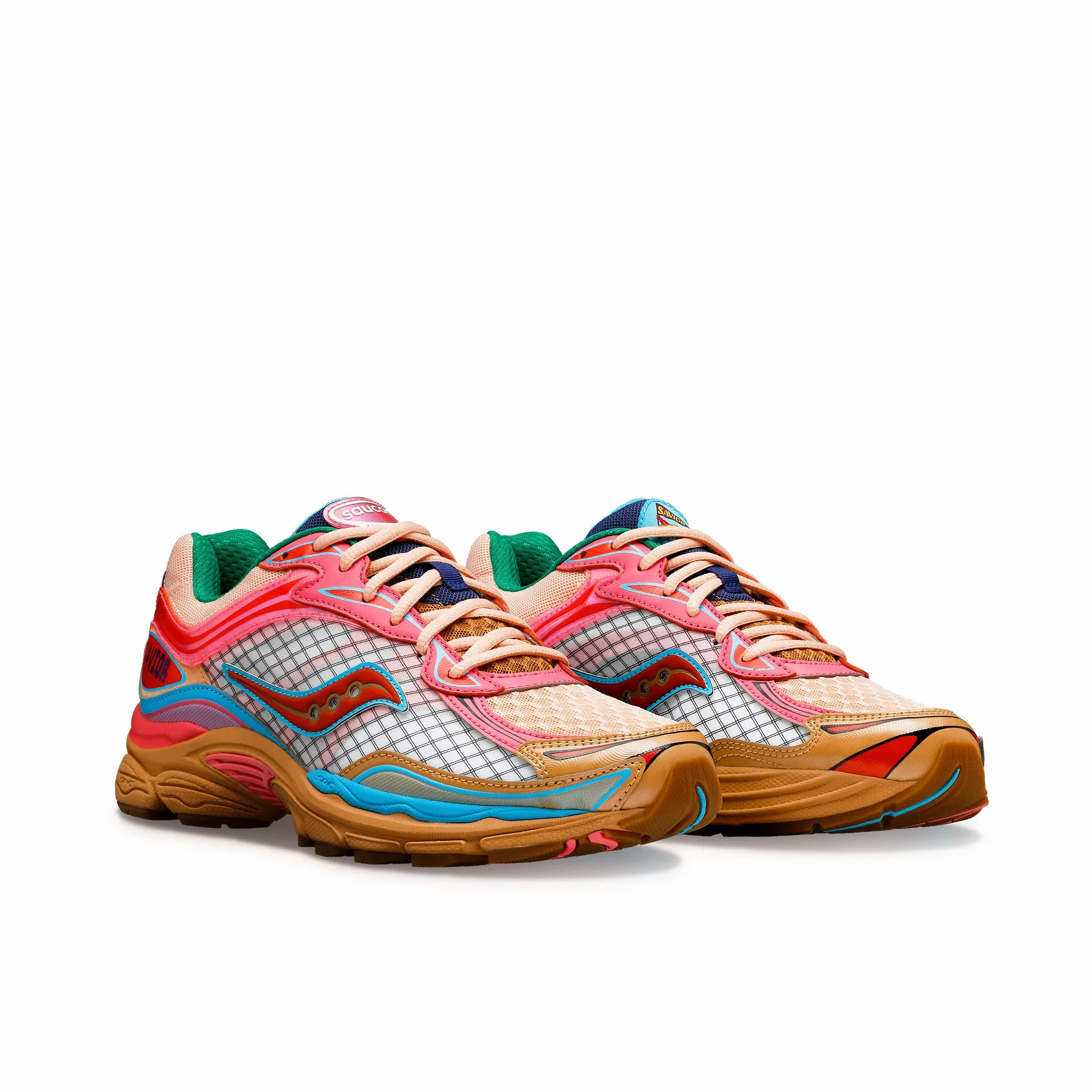 Saucony x Jae Tips ProGrid Omni 9 "To-Do List" (Tan/Pink)