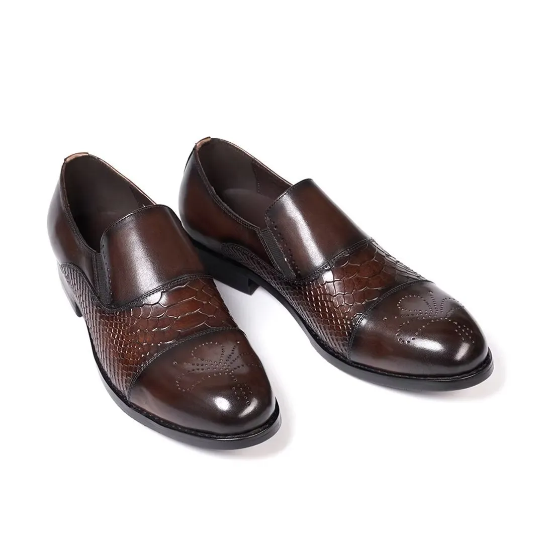 Sophisticate's Slip-On Leather Elegance