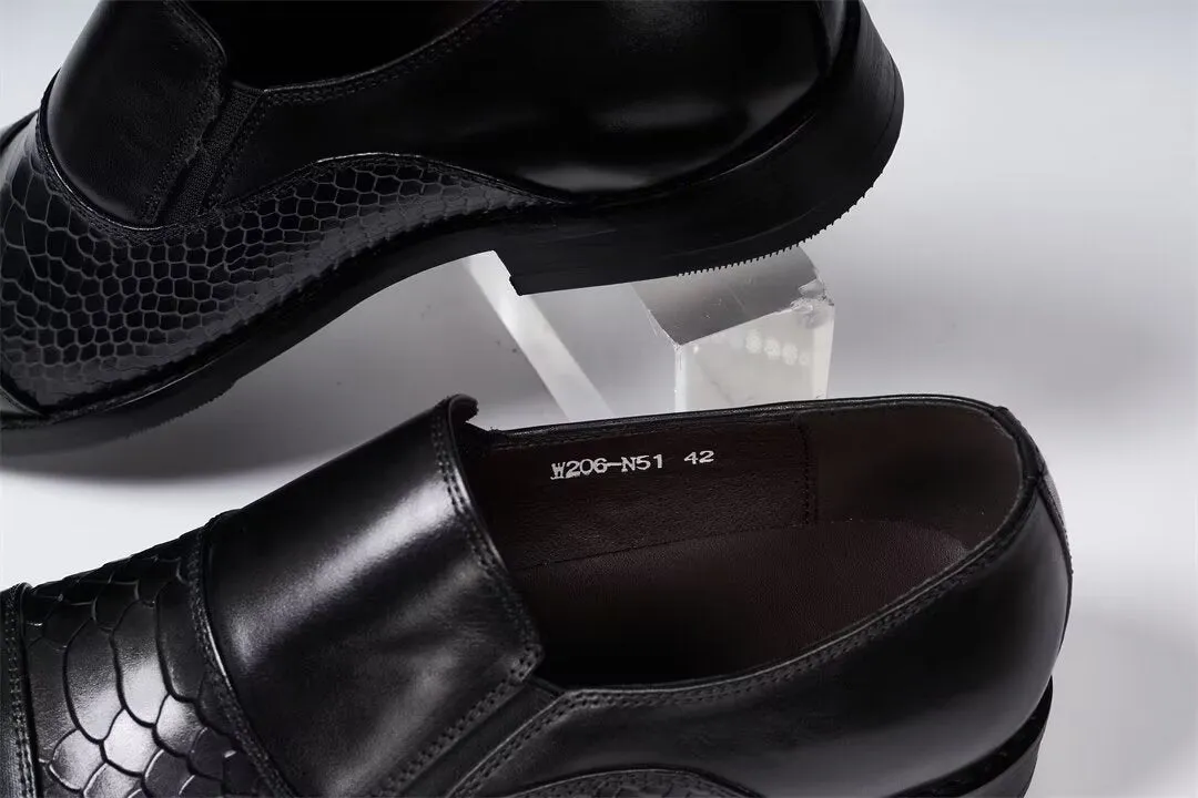 Sophisticate's Slip-On Leather Elegance