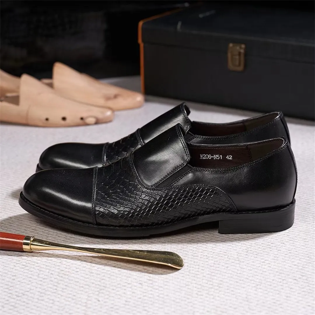 Sophisticate's Slip-On Leather Elegance