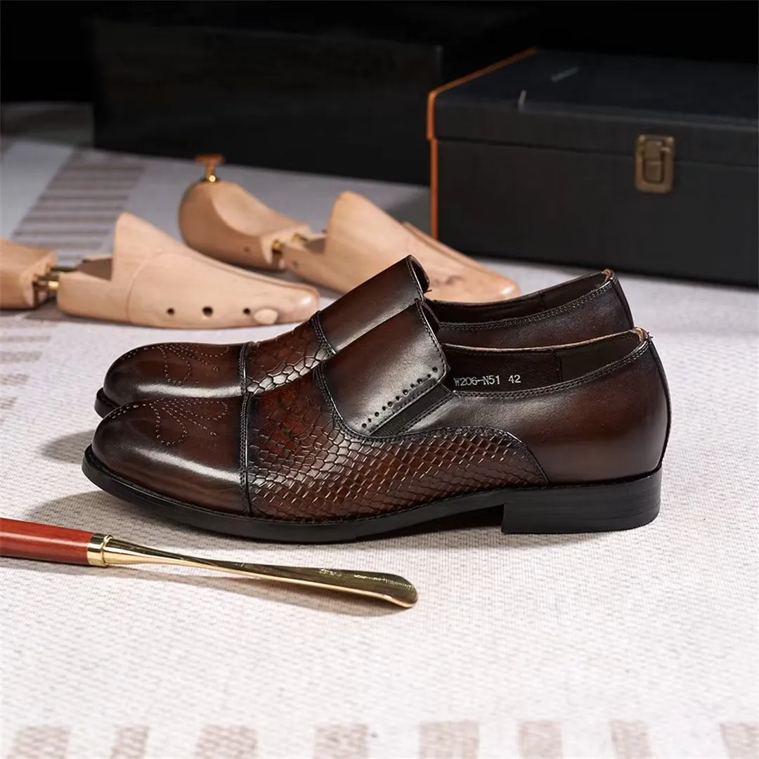 Sophisticate's Slip-On Leather Elegance