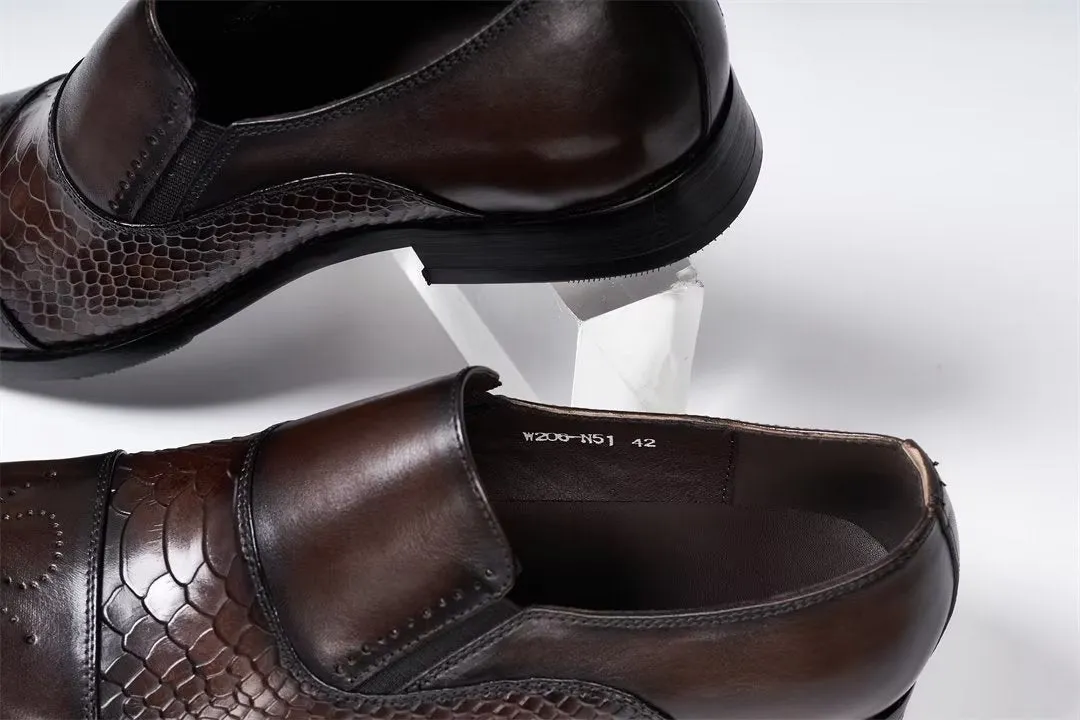 Sophisticate's Slip-On Leather Elegance