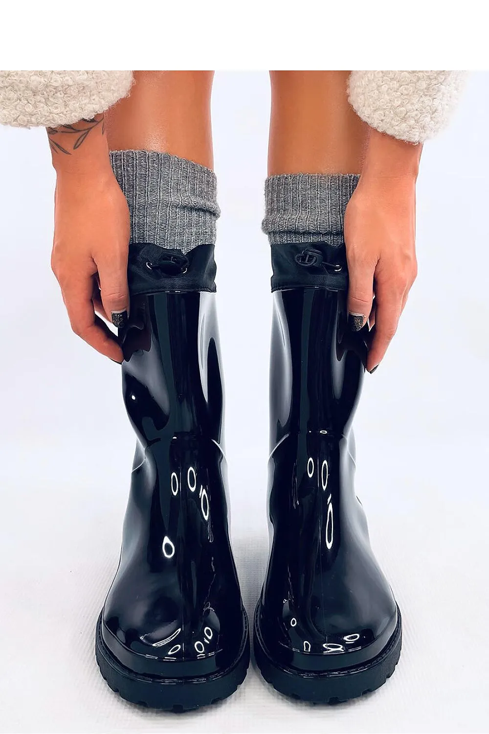 TEEK - Black Slush Wellingtons Rainboots