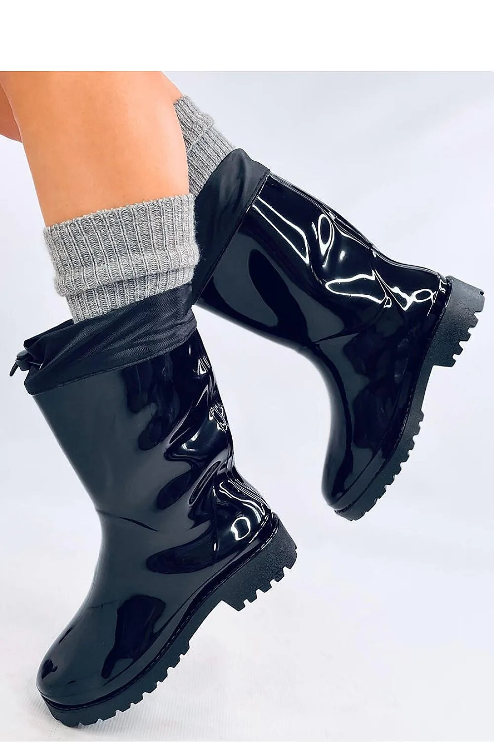 TEEK - Black Slush Wellingtons Rainboots