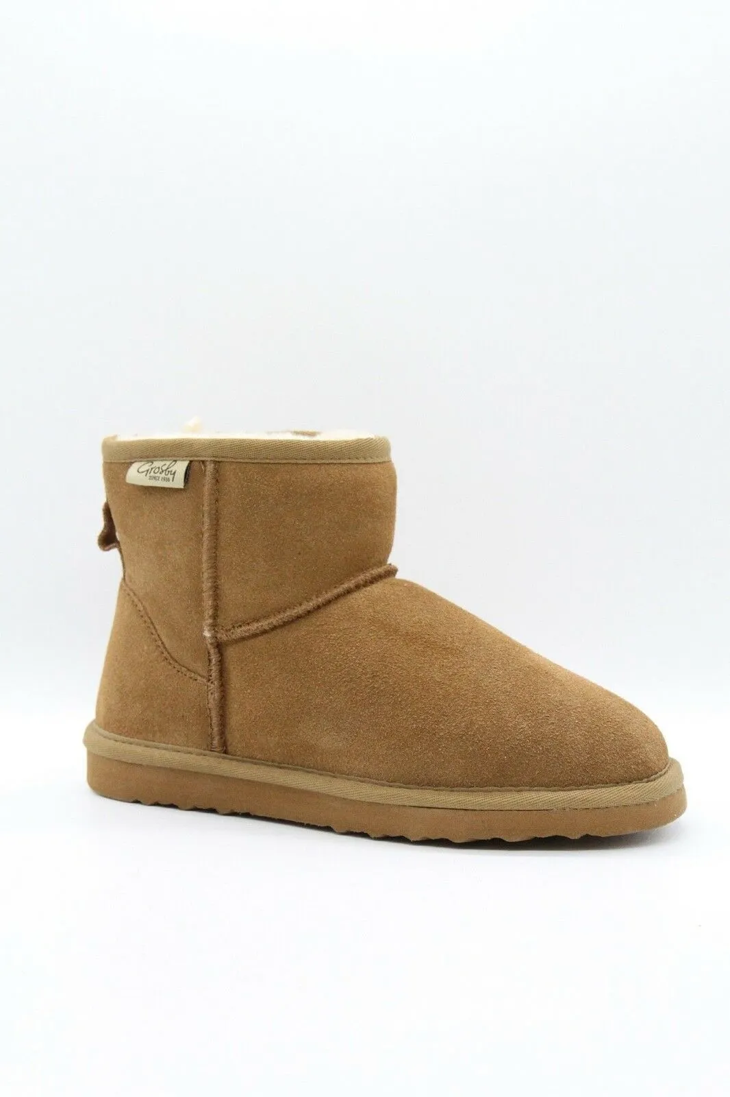 Ugg Boots Suede Womens Leather Sheepskin Grosby Jillaroo Chestnut Beige Slippers